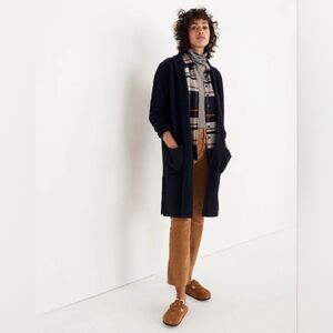 Madewell Camden Merino Wool Long Sweater Coat, Size XL